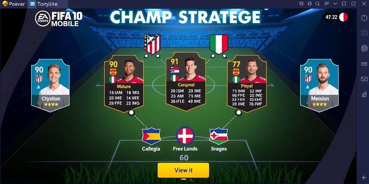 FIFA Mobile ultimate team setup screen
